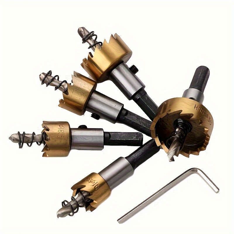 とてむ 5個の高速鋼の鋸歯タッパーアルミプレート鉄板ドリルとチタンプレート