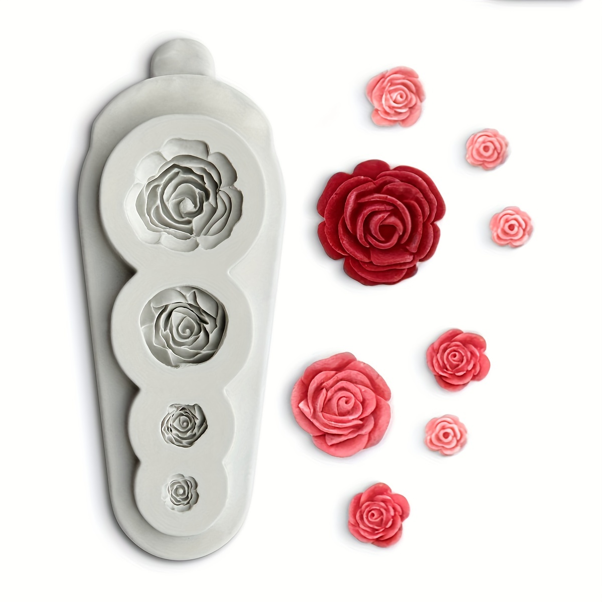 1pc, 3D Silicone Flower Chocolate Mold for DIY Cake Decorating and Baking -  Perfect for Fondant, Candy, and Kitchen Gadgets