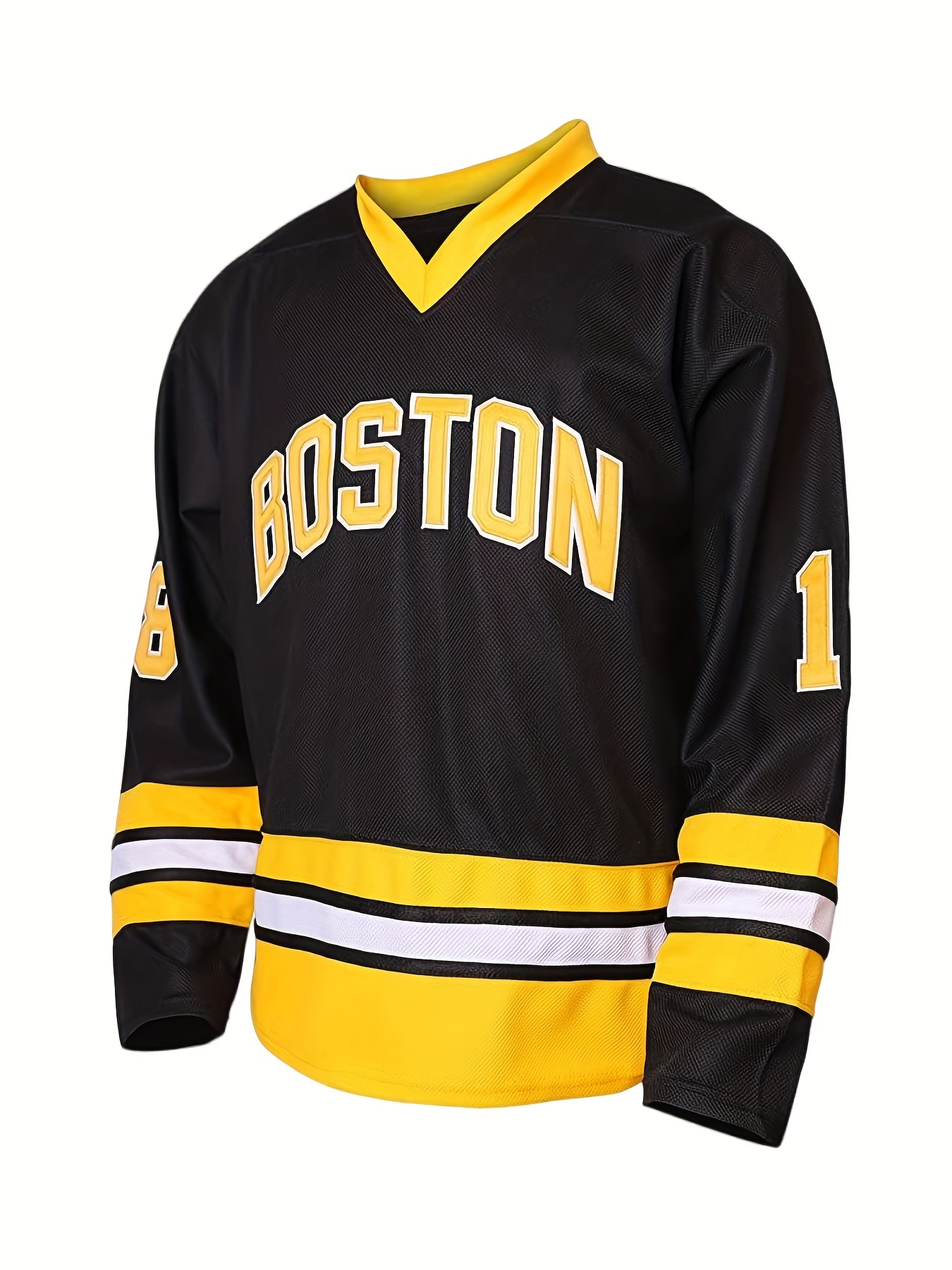 Men's Ice Hockey Jersey: USA Stripe Retro Classic Embroidery Stitched Hockey Sweatshirt Party Clothing,Temu