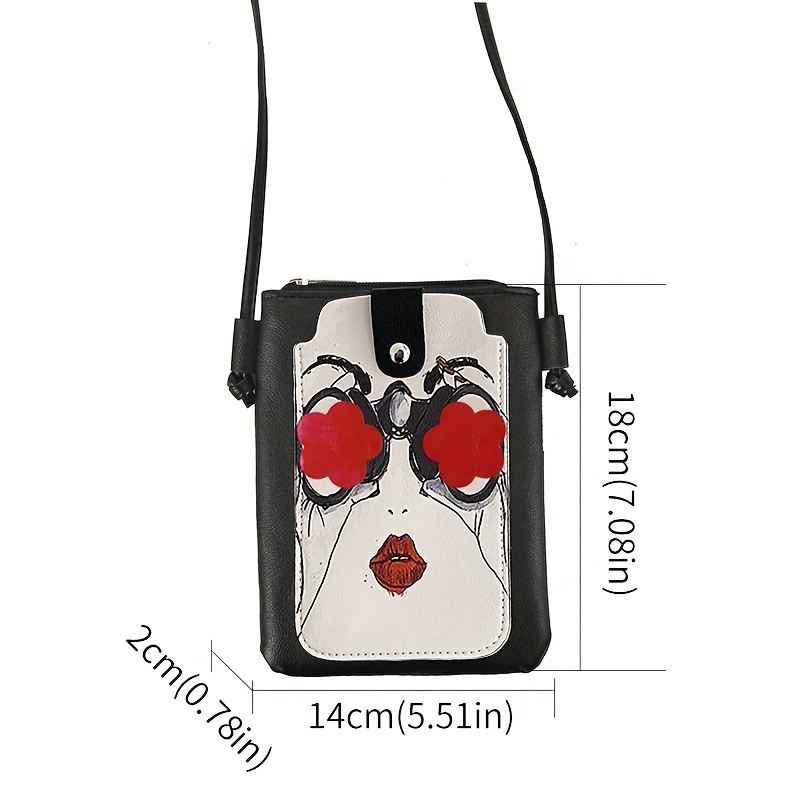 XB Printed Crossbody Cell Phone Bag Purse RFID for Women Shoulder