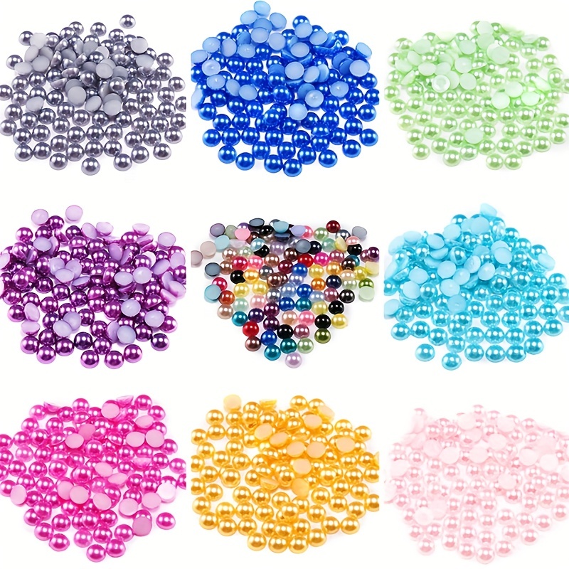 2-14mm Half Round Acrylic Imitation Flatback Pearl Beads pearls for crafts  DIY Decoration Nail Art Jewelry Findings Accessories