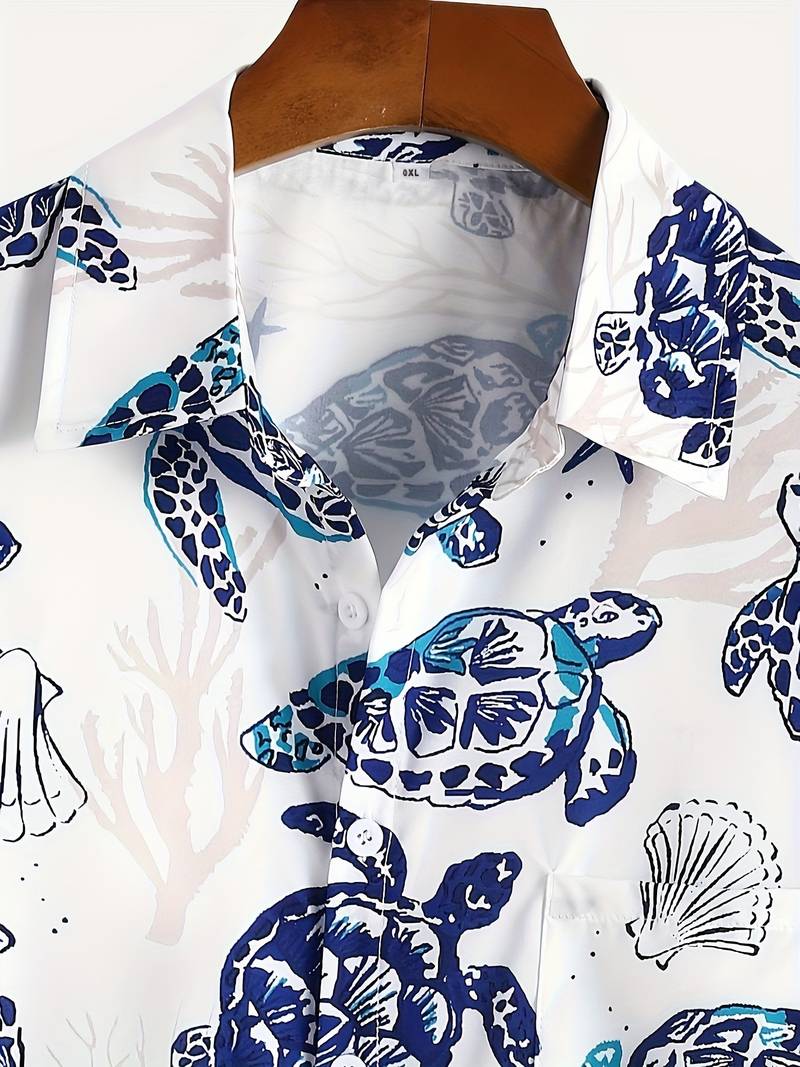 Camicia Hawaiana Uomo Maniche Corte Floreale Tropicale: Morbida E Leggera Per Spiaggia E Vacanze Estive