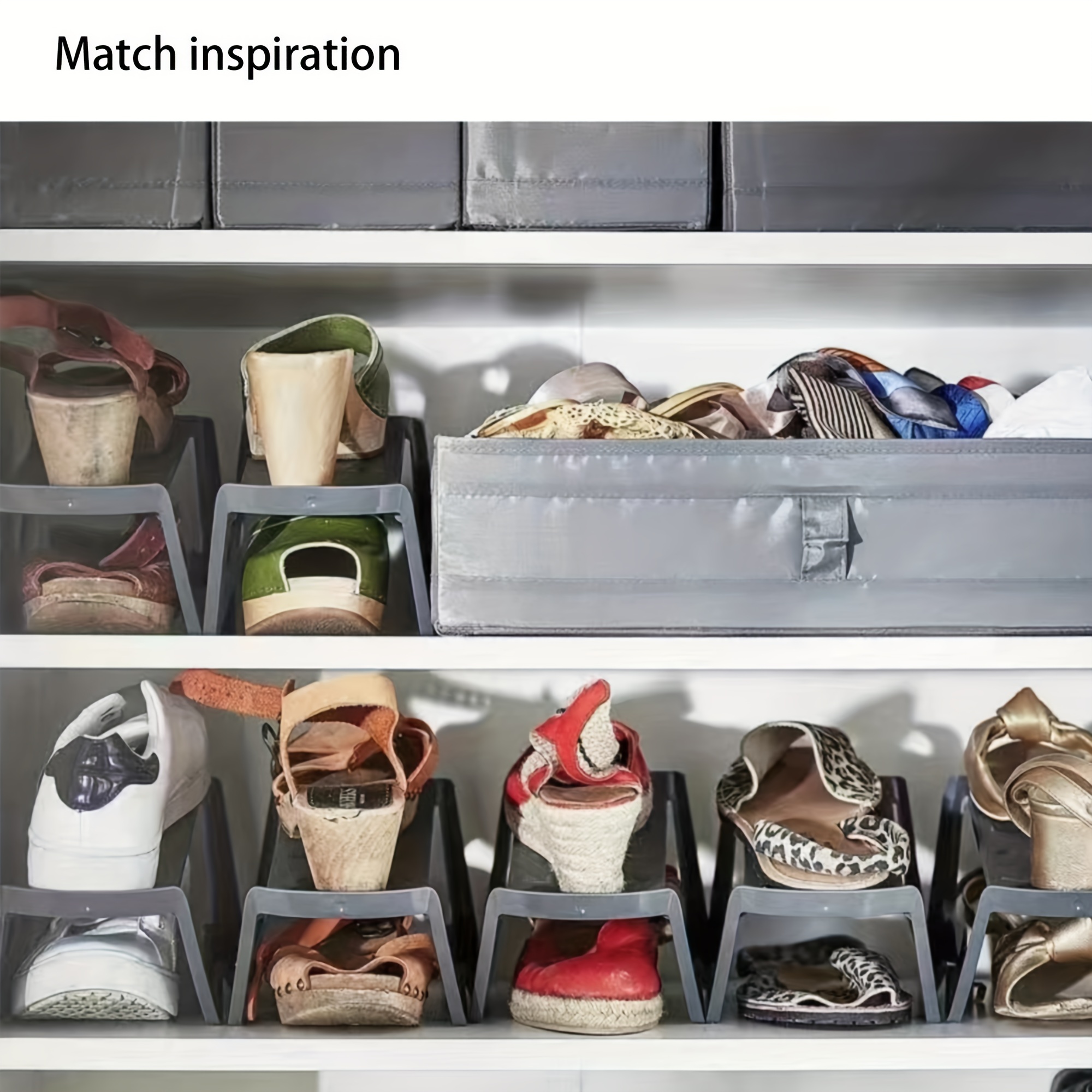 Shoe stacker for discount closet