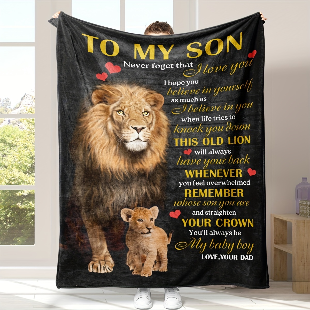 To my son blanket from dad hot sale