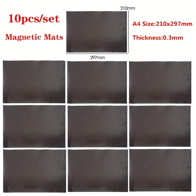 A4 Magnet Sheets Black Magnetic Mats for Refrigerator Photo and Picture  Cutting Die Craft Magnets Magnetic