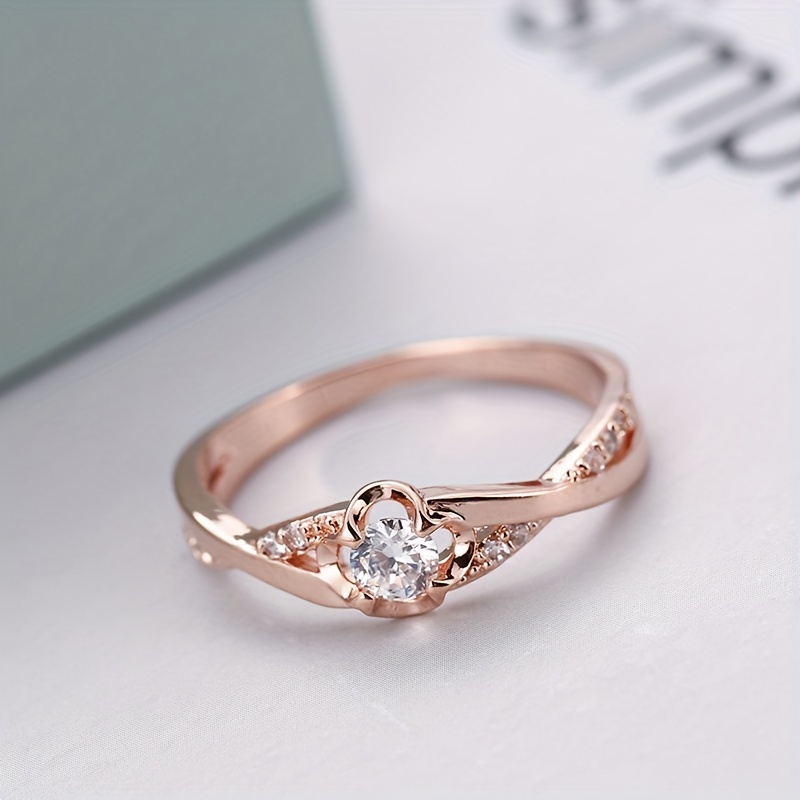Korean Niche Design Floral Ring Women'S Fashion Premium All-Match Band