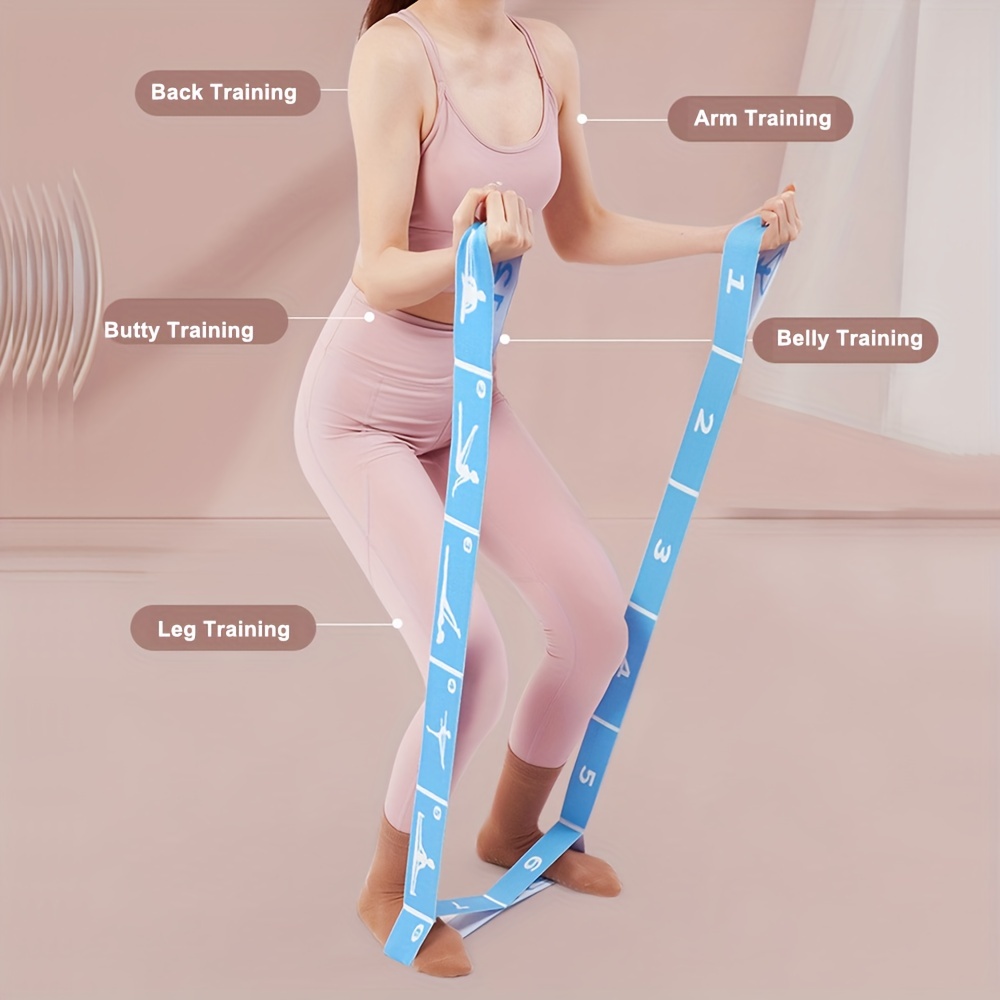 Yoga Flexibility Stretching Leg Stretcher Strap Multi-Loop