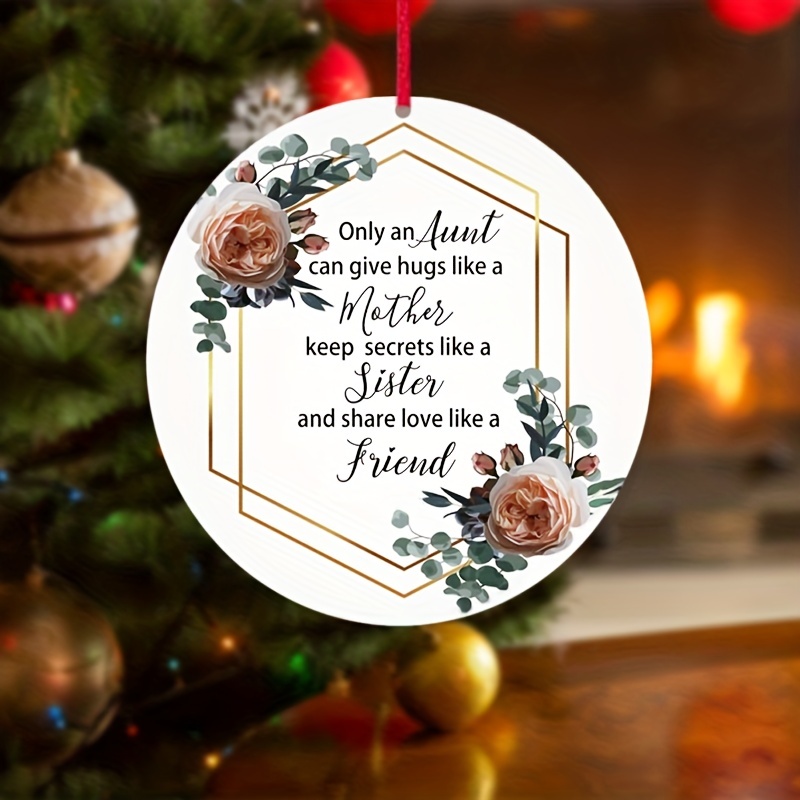 1pc Acrylic Round Souvenir Our First Christmas As Double Sided ...