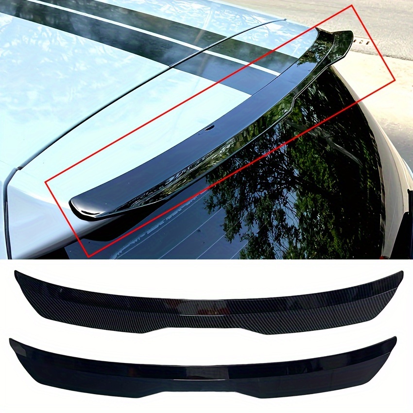 Car Universal mini spoiler Tail Wing Carbon Fiber Look Mini Modified Tail  Wings Model Auto Styling