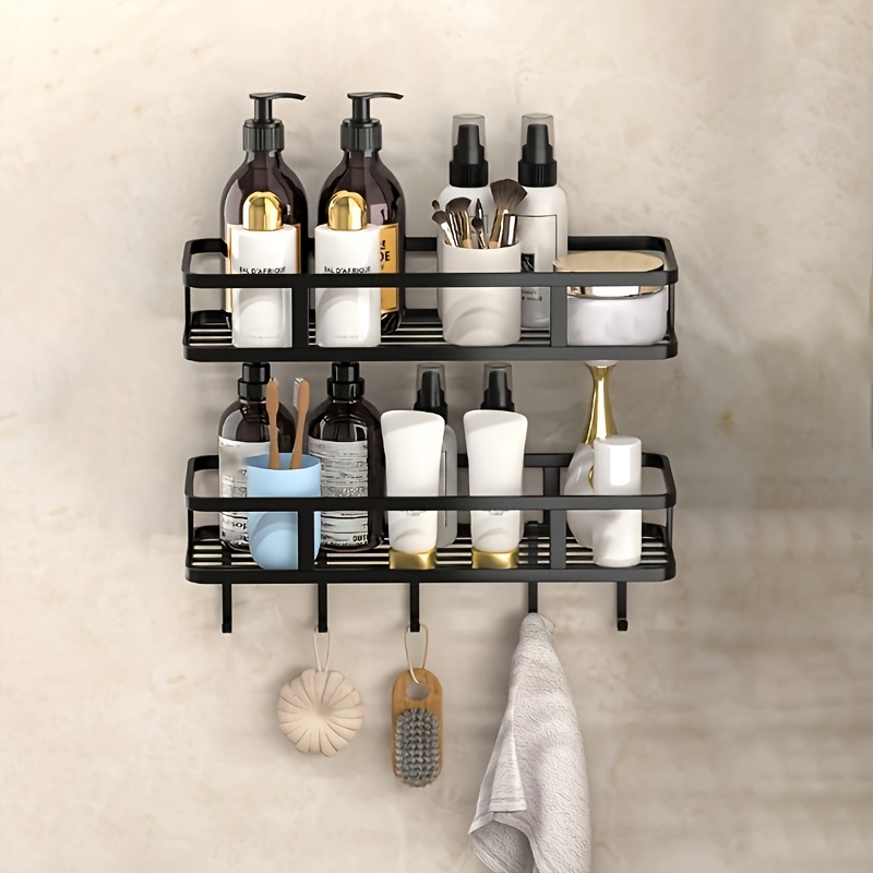 Wall Mounted Bathroom Shelf, Cosmetic Storage Rack, Shower Caddy