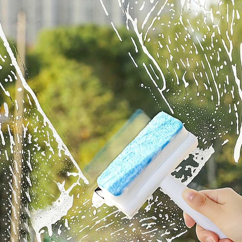 Window Glass Wiper Scraper Brush Mirror Cleaner Sponge Car Cleaning  Accessories
