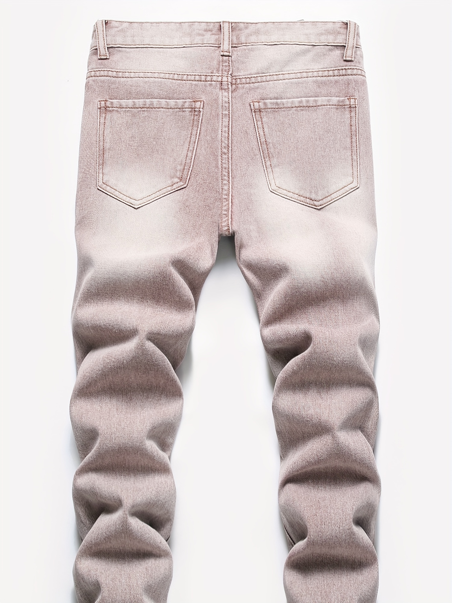 Mens pink sale ripped jeans