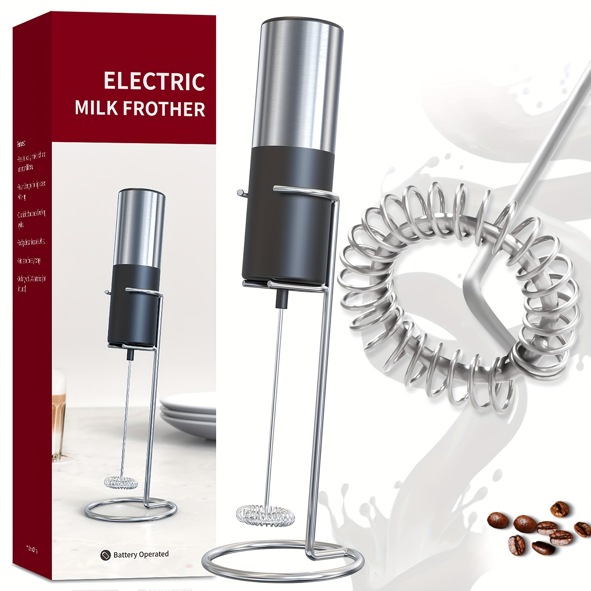 Battery free Electric Milk Frother For Perfectly Frothed - Temu