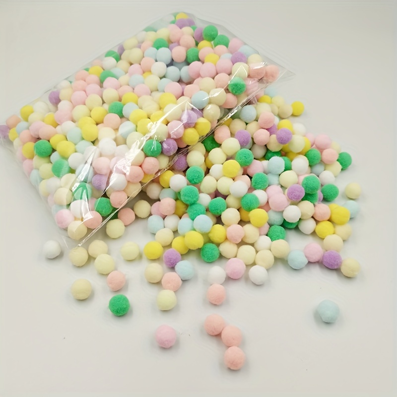 10Mm/15Mm/20Mm Mixed Color Pom Poms for Christmas Crafting, Small Plush Balls for DIY Projects.
