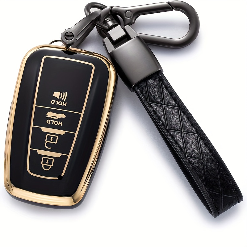 1set Keychain & Car Key Case Compatible With Toyota, Key Fob Cover