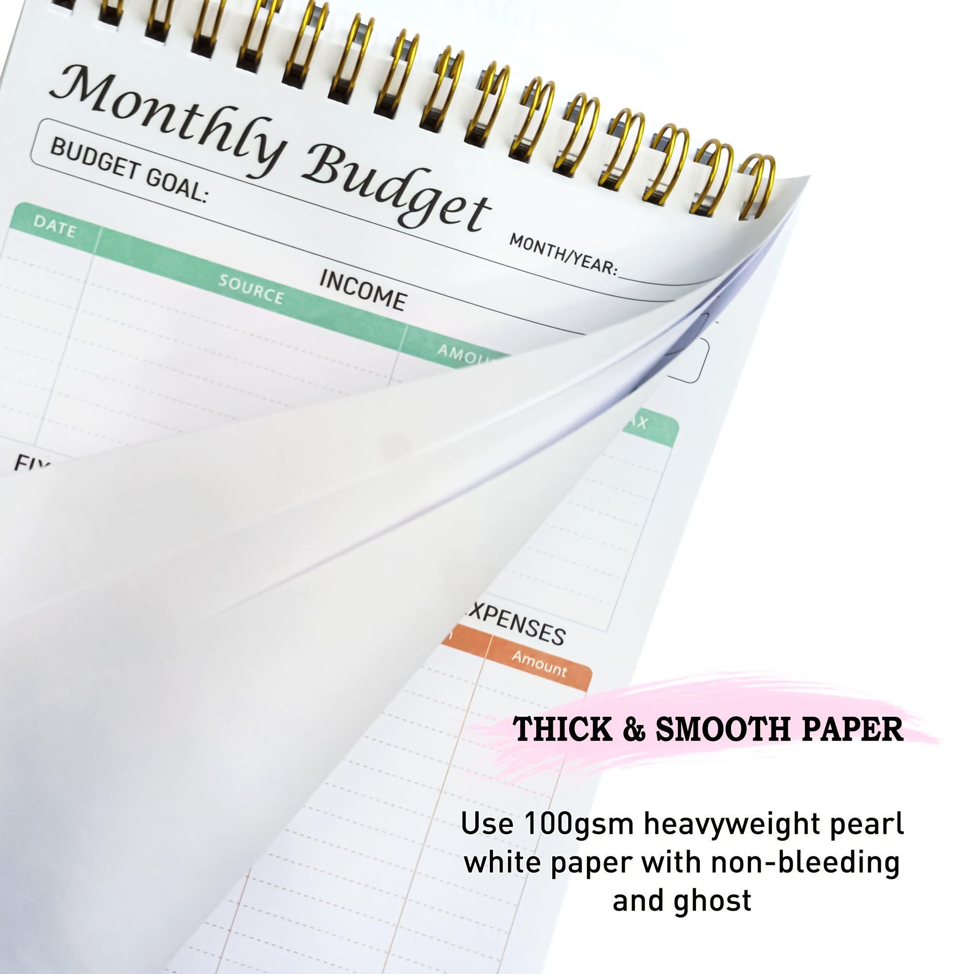 Carnet et planificateur de budget mensuel : Cahier de compte Gestion des  dépenses, revenues et calculs des finances (Paperback)