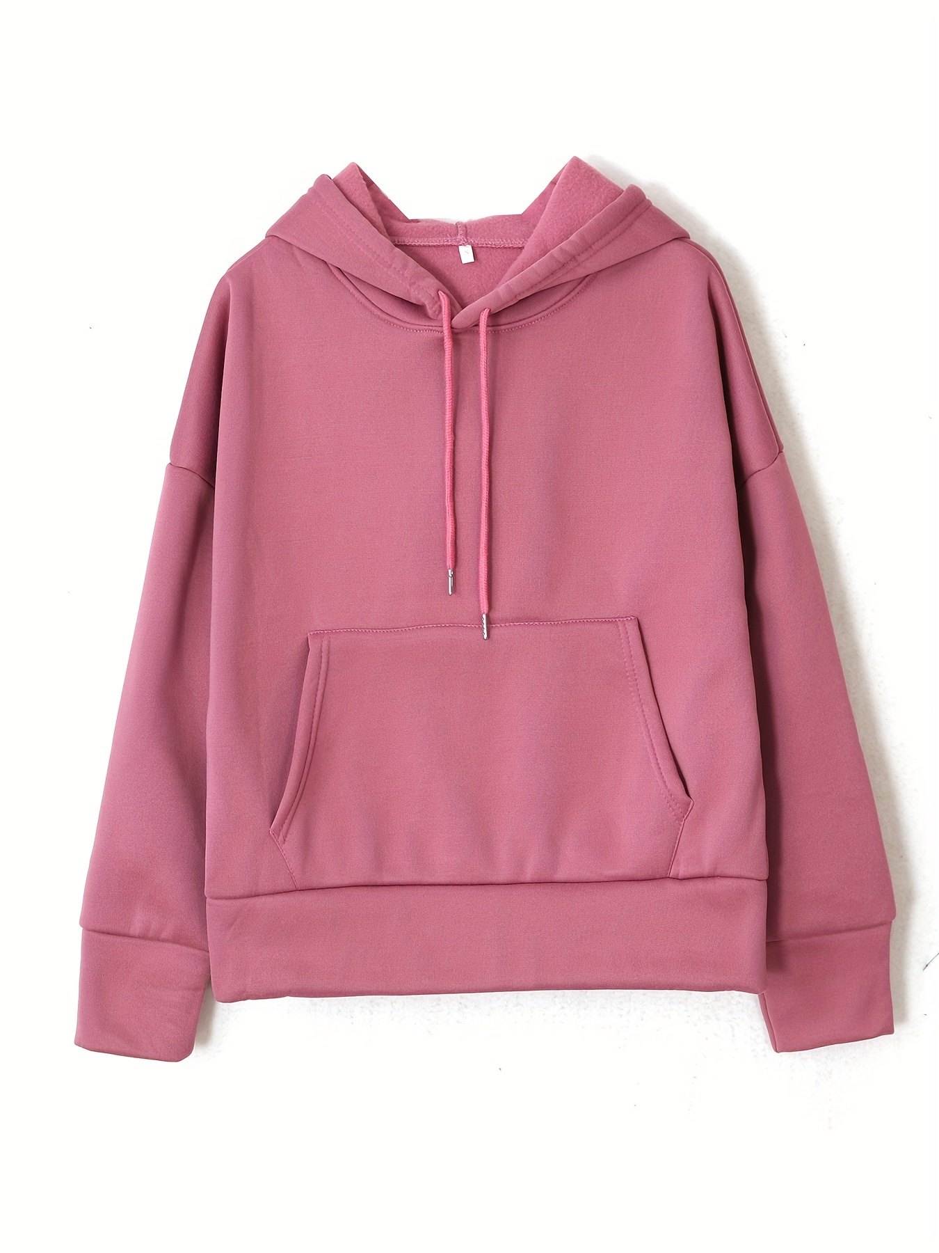 Athleisure Set Oversized Solid Hooded Pocket Drawstring - Temu