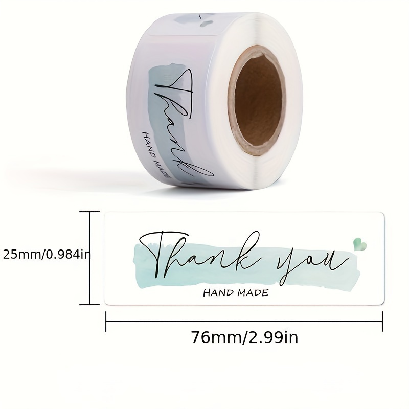 English Thank You Stickers Label Packaging Sealing Stickers Printing Label Stick