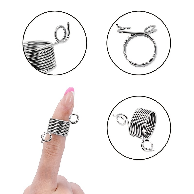 Metal Knitting Thimble,10Pcs Yarn Guide Finger Holder Thimble Stainless  Steel Knitting Rings for Crochet Knitting Crafts Tools(02)
