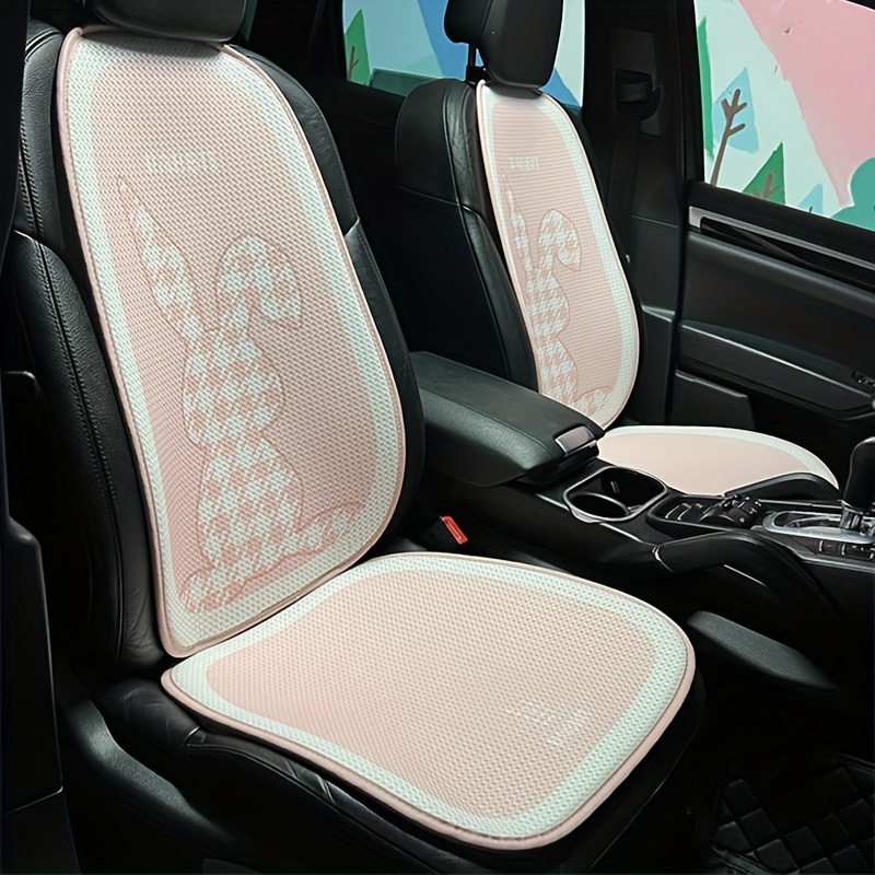 New Arrival Car Seat Cushion, 1pc Cute Rabbit Ice Silk Cooling Pad