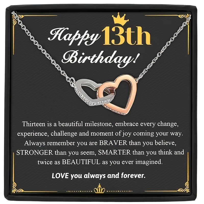 13th Birthday Girl 13th Birthday Gift Official Teenager Thirteenth Birthday  Necklace Gift For 13 Year Old