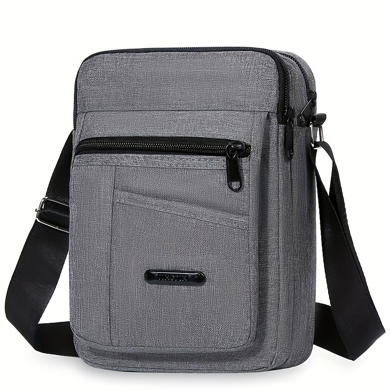 

1pc Men's Shoulder Crossbody Bag, Casual Nylon Waterproof Small Bag, Mobile Phone Casual Shoulder Bag