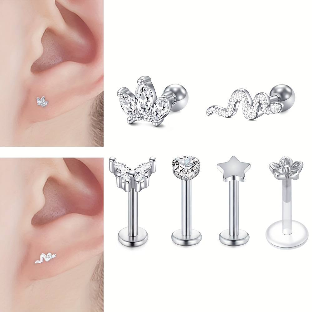 Snake on sale tragus jewelry