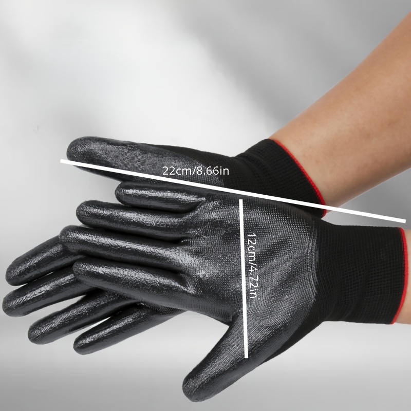 Labor Protection Gloves Nylon Non-slip Gloves Driver Driving Moving Point  Glue Thin Thin 13 Needle Point Plastic Work Gloves For Men And Women - Temu