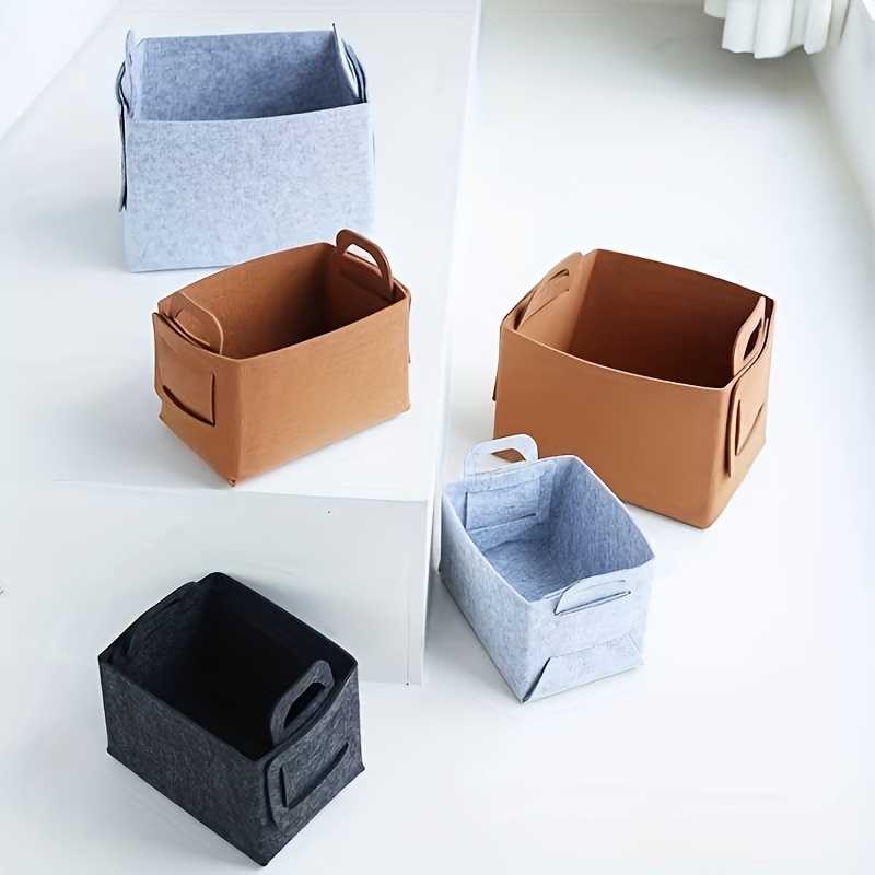 Felt Hat Box Organizer Round Travel Hat Boxes Hat Boxes Dustproof With  Storage Sundries Dirty Clothes
