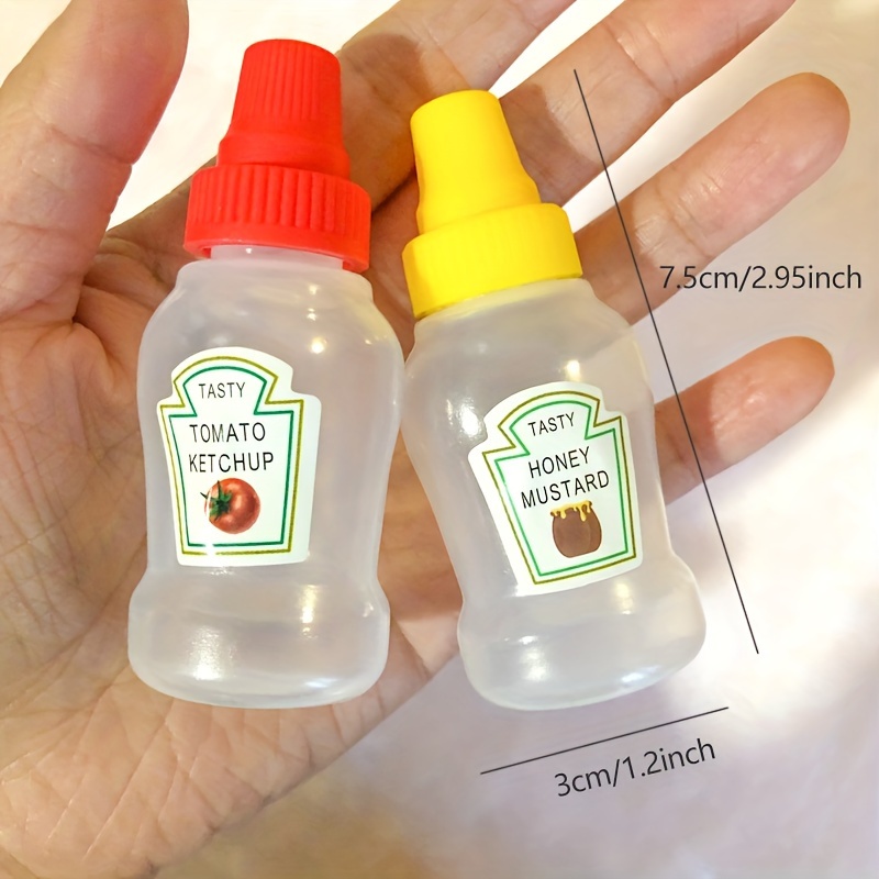 Mini Condiment Bottle Honey Mustard Squeeze Bottle Portable - Temu