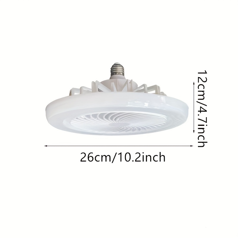 1pc 2 in 1 led fan light led light bead e27 screw fan light remote control wall control bedroom light fan light removable light head fan light details 1