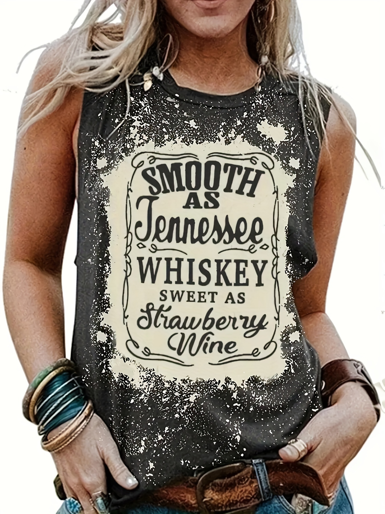 FULL TILT Smooth Whiskey Womens Tank Top - TAN