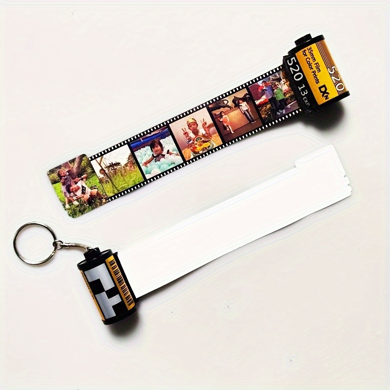1 2 4 10pcs Blank Sublimation Film Roll Keychain Heat Transfer Film Keychain  Ornament Christmas Day Gift - Sports & Outdoors - Temu