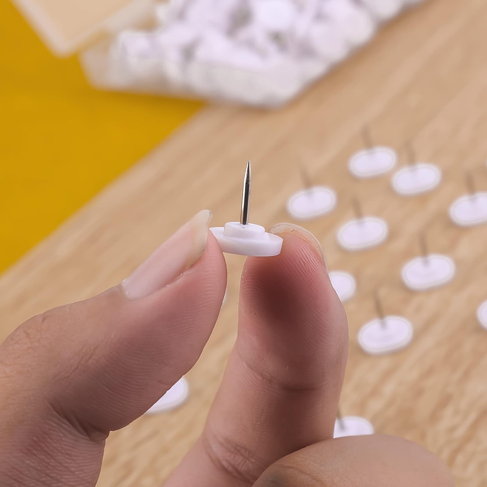 White Push Pins For Bulletin Board Thumb Tacks For Wall - Temu