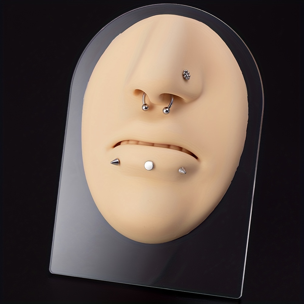Silicone Human Face Model with Display Stand