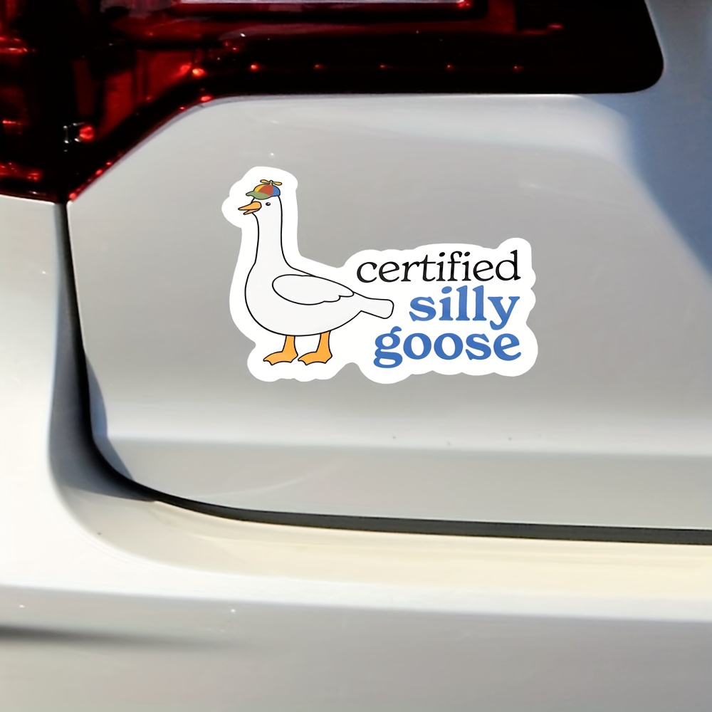 314PI Honk If You're Silly Goose Stickers, Silly Goose Water Assistant Die  Cut Sticker for Laptop Phone Water Bottle Skateboard, Goose Sticker, Funny