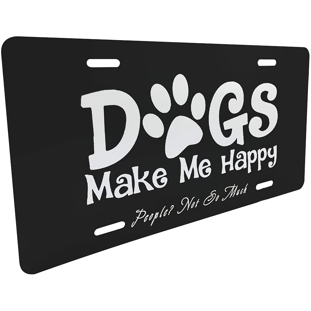 Make Your Car Stand Out With This Funny Doglover License Plate! Temu