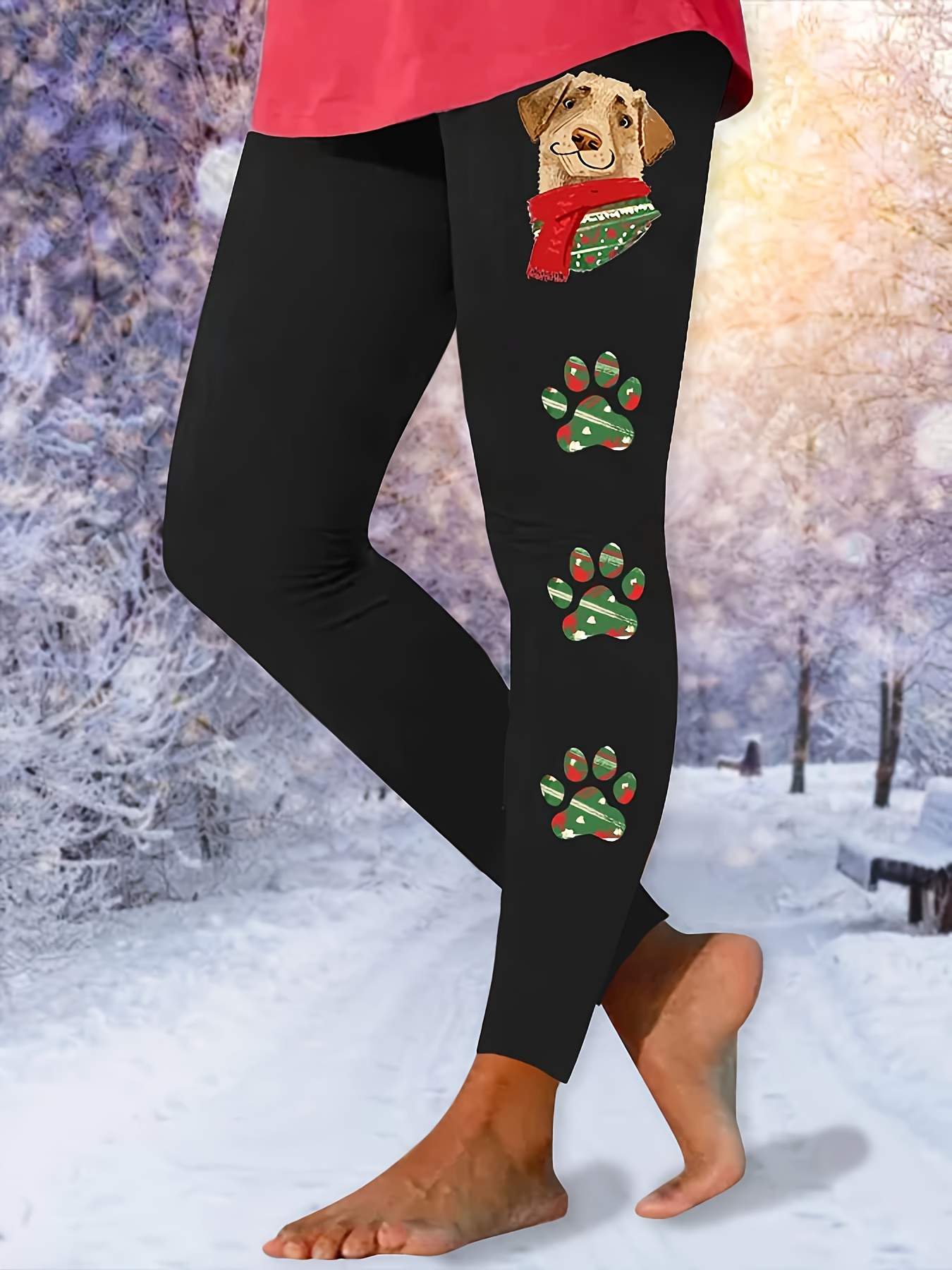 Christmas Leggings - Temu