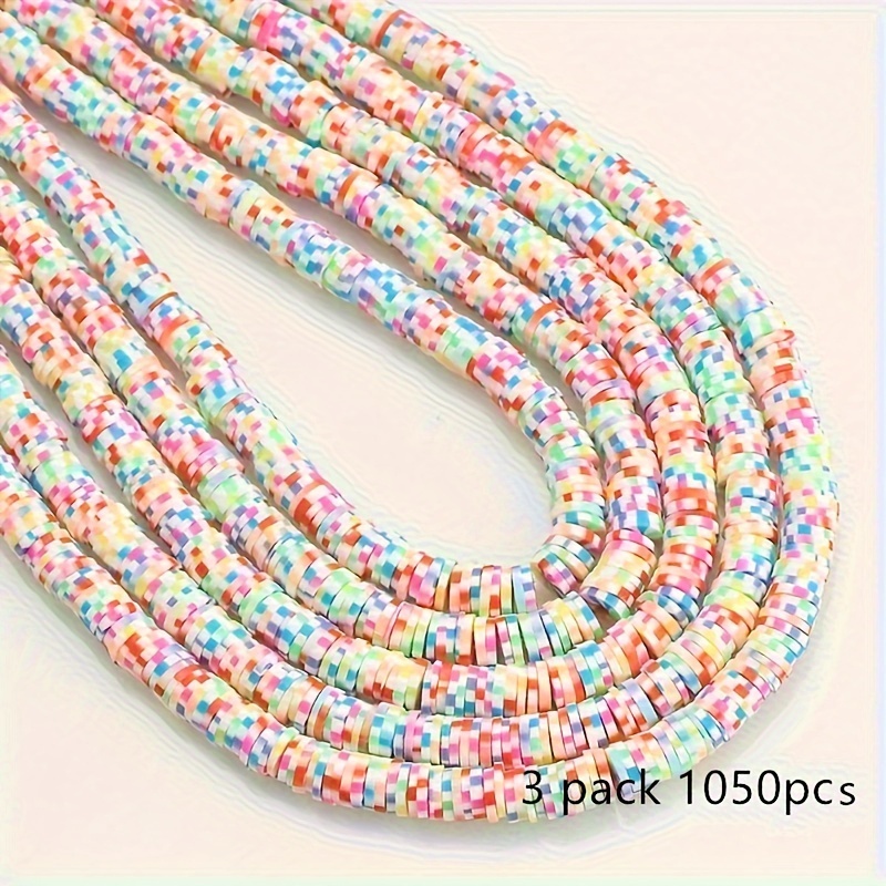 4/6mm 330pcs/Strip Red Clay Beads Slice Clay Spacer Beads Polymer Clay  Beads For Jewelry Making Handmade Accessories DIY