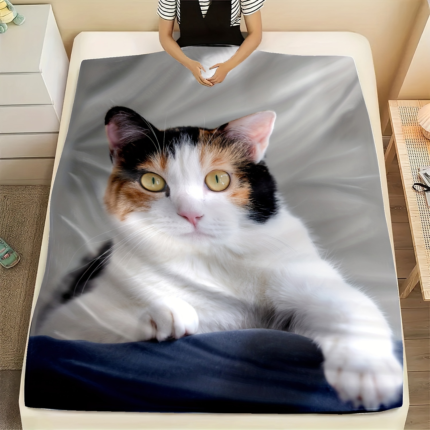 Soft Cat Blanket - Temu