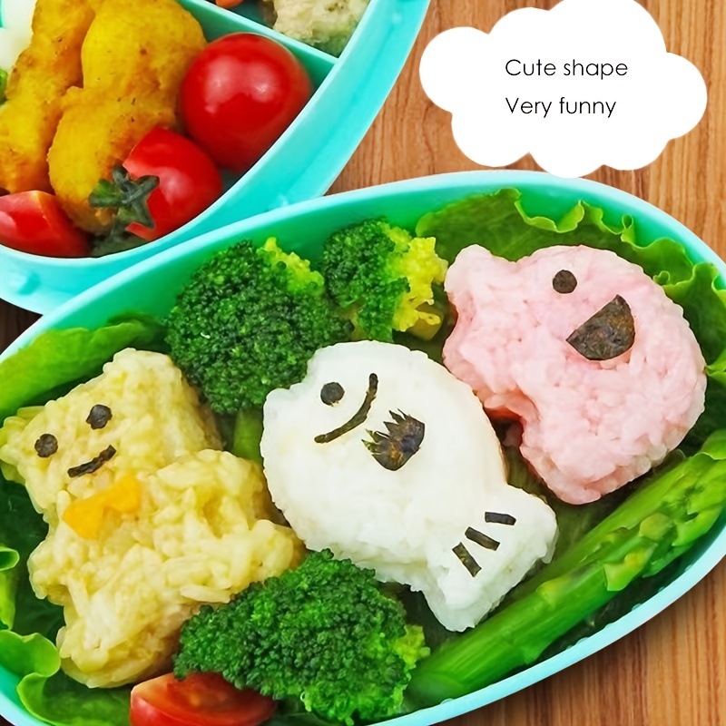 3pcs 1 Set Rice Ball Molds For Kids Rice Ball Maker Shake Animal Rice Patty  Mold