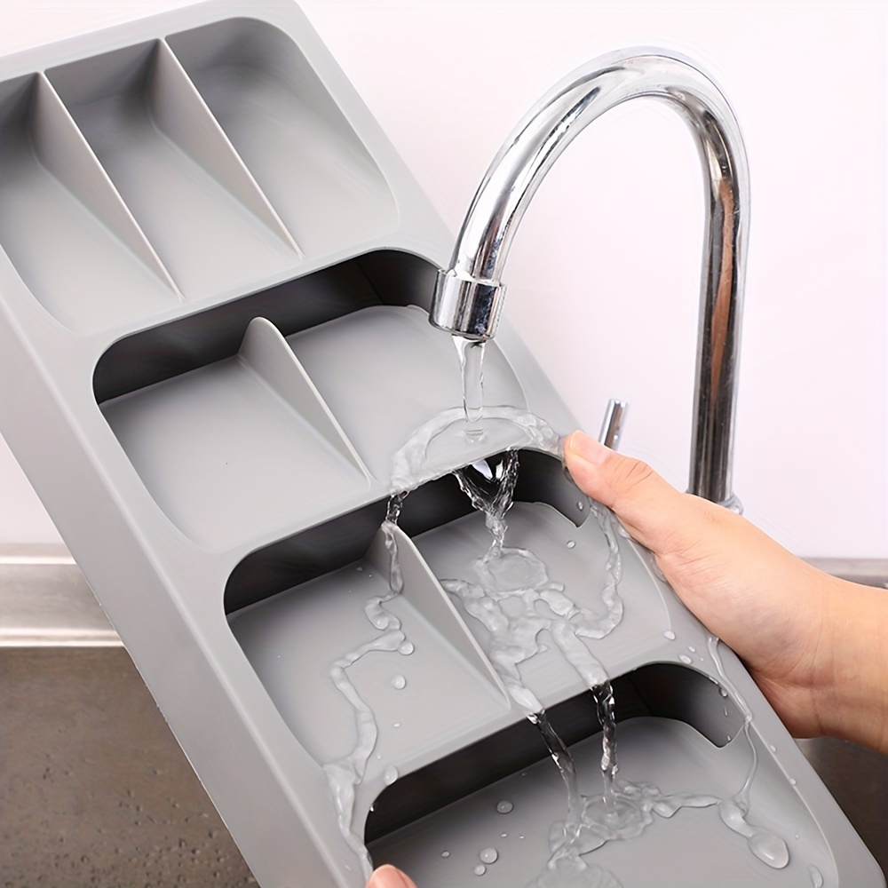 Retractable Silverware Drawer Storage Box for Kitchen Accessories