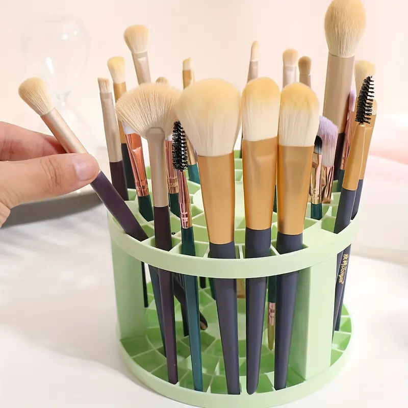 Makeup Brush Holder, Brush Storage Stand, Plastic Desktop Organizer Stand,  Holding Rack For Pen, Pencil, Eyeliner, Cosmetic Brush, Bathroom, Bedroom,  Living Room, Dorm, Office Supplies - Temu Philippines