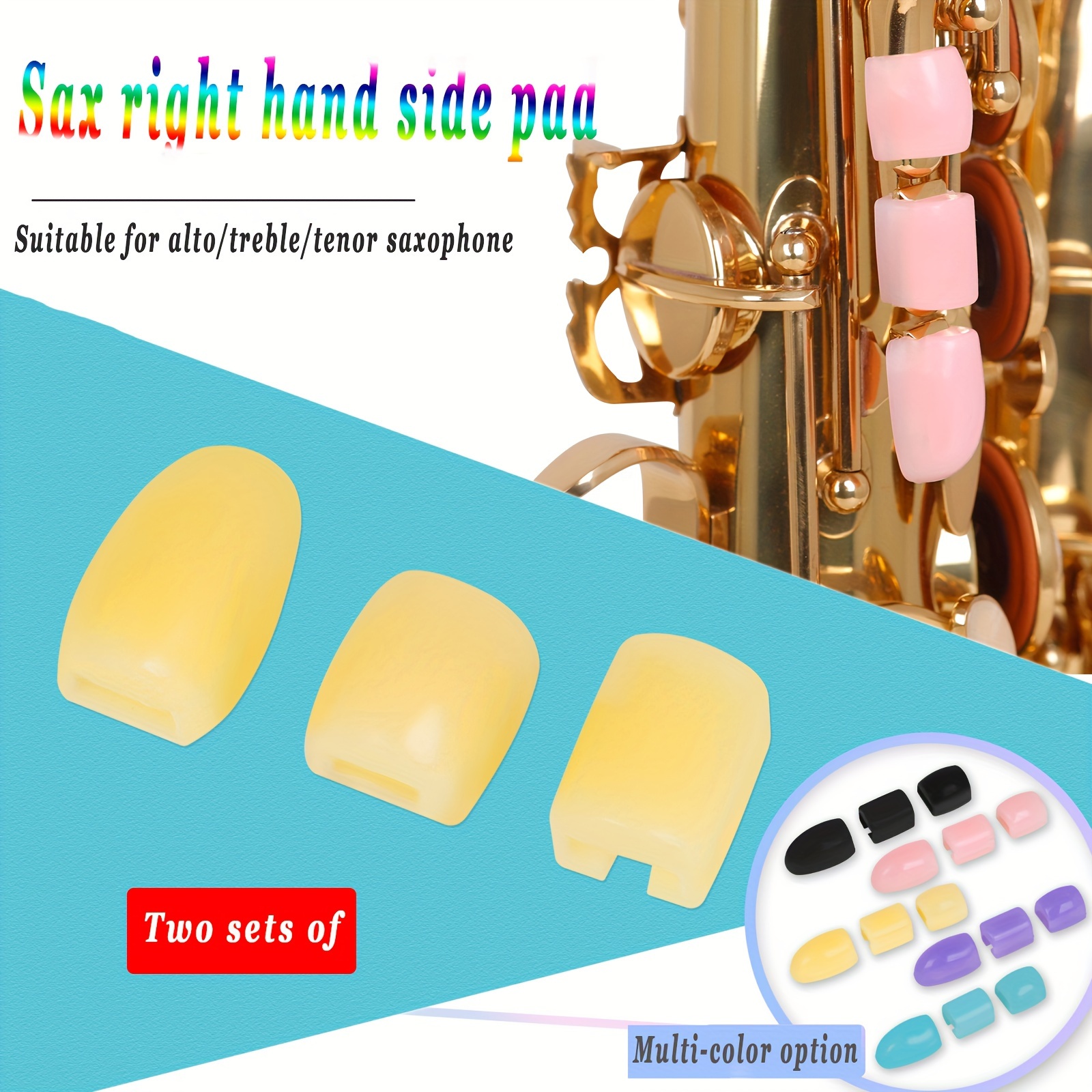 Sax Right Hand Side Key Pad Lift Pad Silicone Color 6 - Temu
