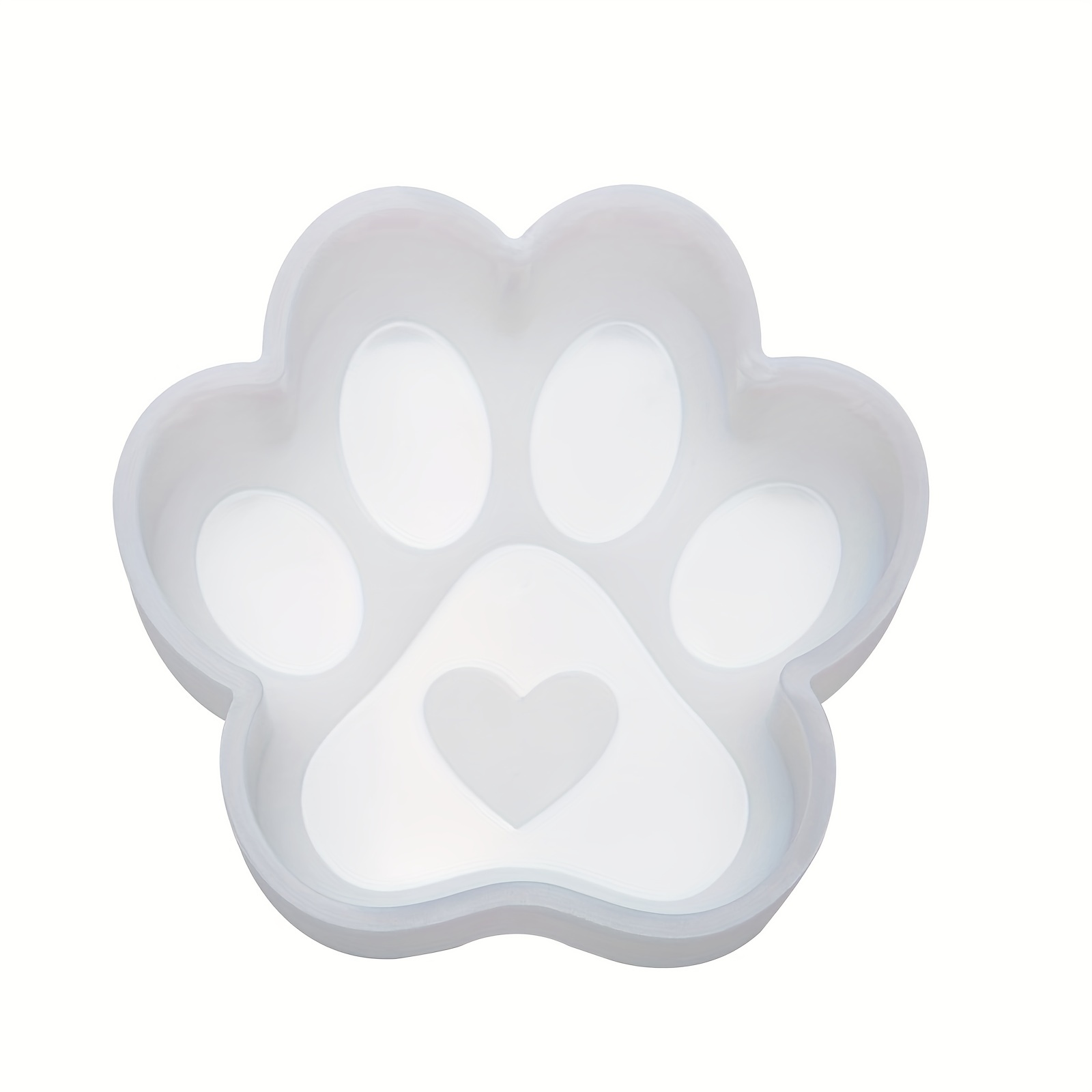 Silicone Keychain Resin Molds Large Dog Paw Print Heart - Temu Belgium