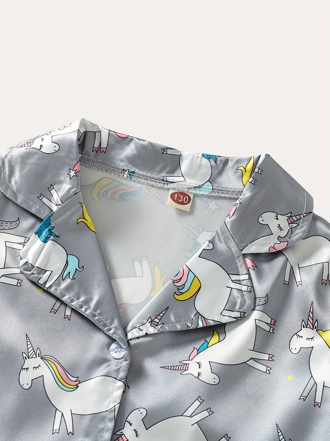 Multi Rainbow Unicorn Stars Print Loungewear Sleepwear Pyjama Bottoms Pants