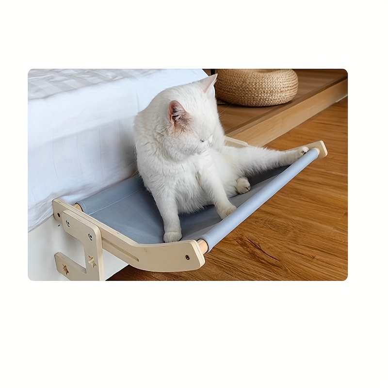 Asiento de hamaca para ventana de gato para gatos de interior,  resistente,ajustable y duradero