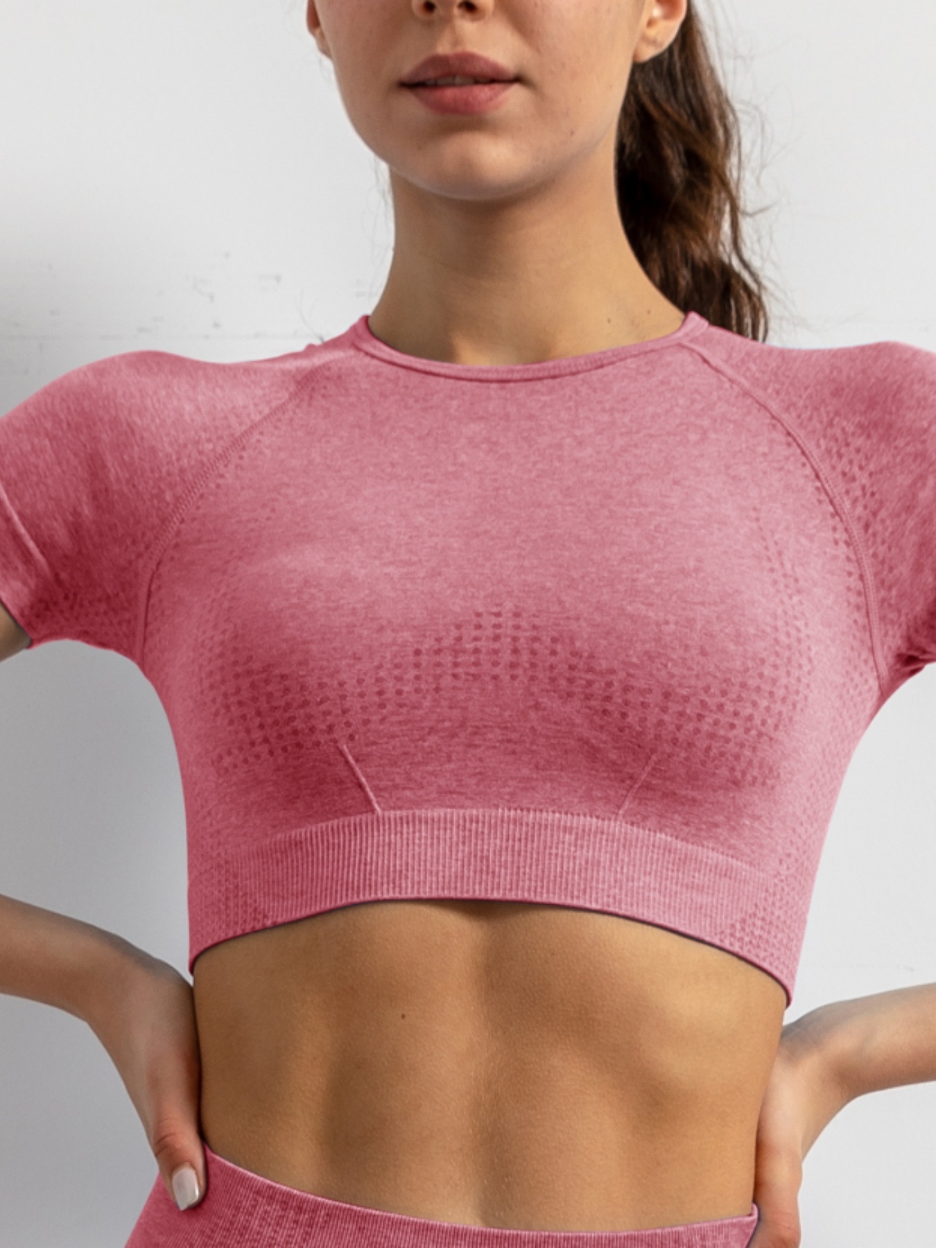 Conjunto Yoga Mujer Camiseta Corta Sin Costuras Ropa - Temu Mexico