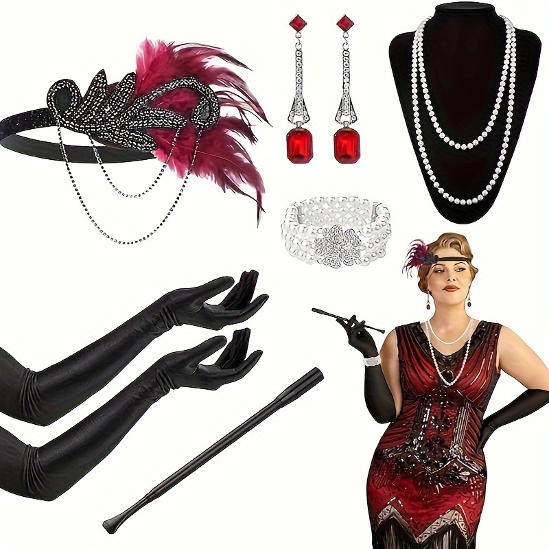 DASIAUTOEM Accessoires de costume des années 20, accessoires à rabats Great  Gatsby, costume des années 1920, ensemble de clapets pour femme, bal de fin  d'année, accessoires réutilisables : : Jeux et Jouets