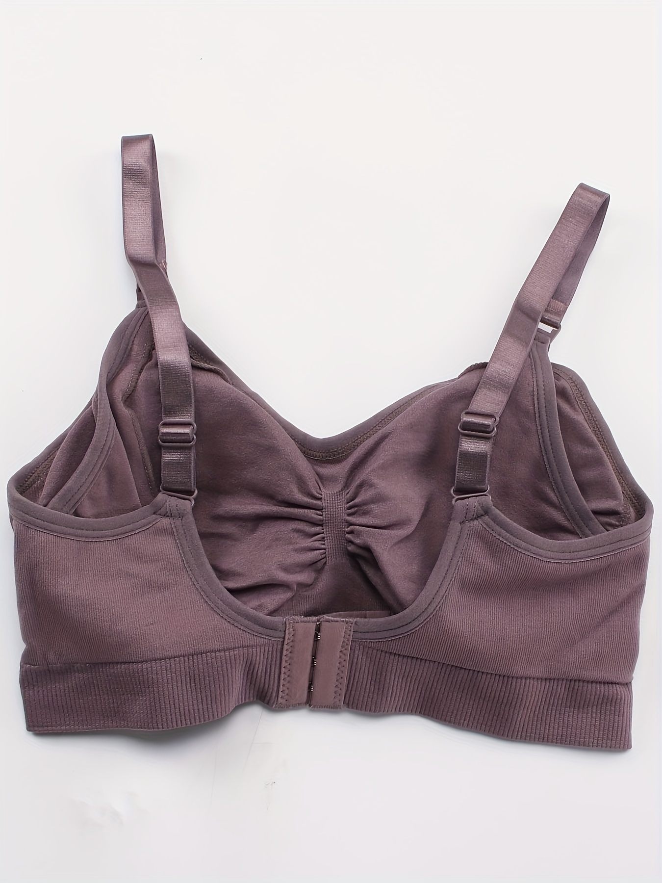 3pcs Women's Elastic Front Button Lingerie Postpartum Feeding Bras